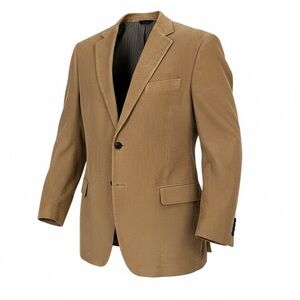 Vtg 90s Y2K Dockers Corduroy Sport Coat Blazer Jacket Mens 44R Tan Camel Preppy